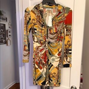 Timing Multicolor Long Sleeve Dress